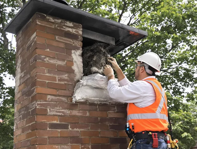 Humane removal of debris and animals by Norwell Chimney Sweep in Norwell, MA