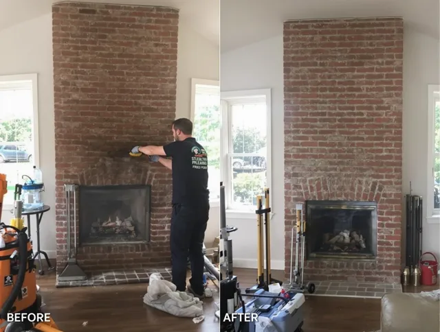 Finished chimney sweeping service by Norwell Chimney Sweep in Norwell, MA