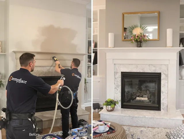 Professional soot removal by Norwell Chimney Sweep team in Norwell, MA